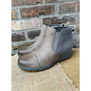 Sorel Evie II Chelsea Women's Waterproof Boots Quarry Grill Pull On Size 8